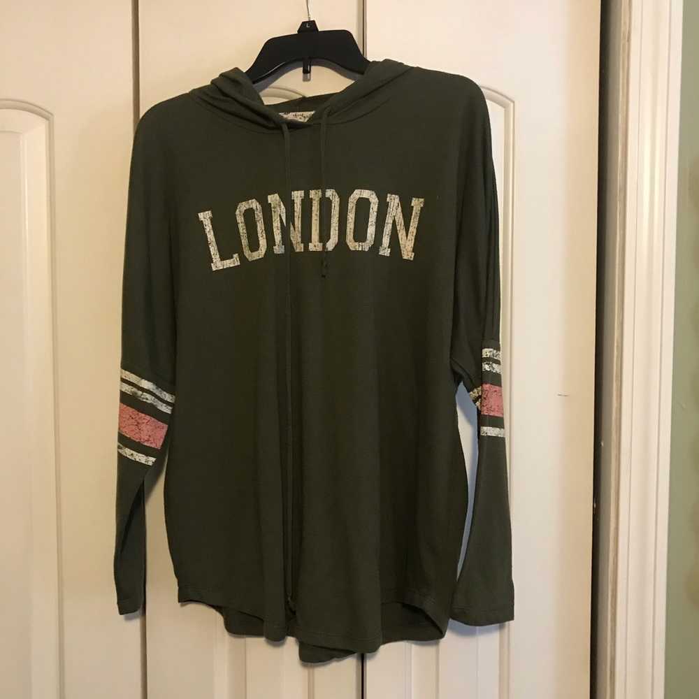 Hooded sweater jacket
